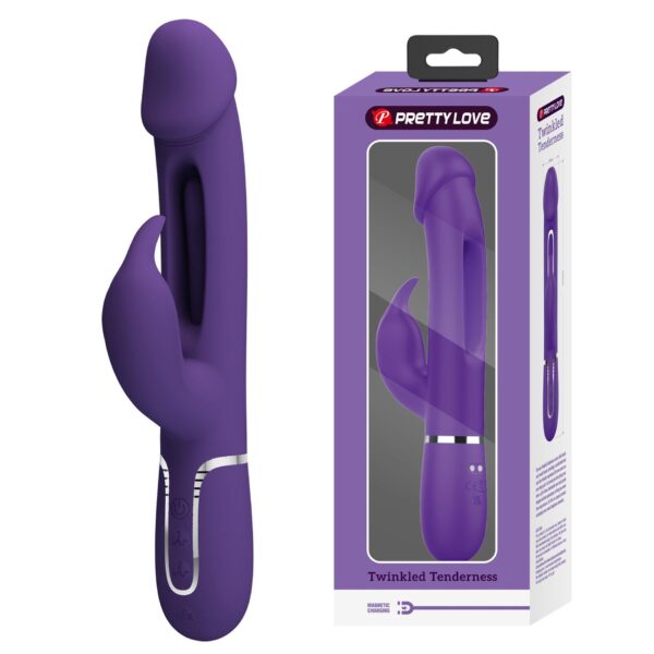 PRETTY LOVE   Kampas dark Purple, 7 vibration functions 4 licking settings