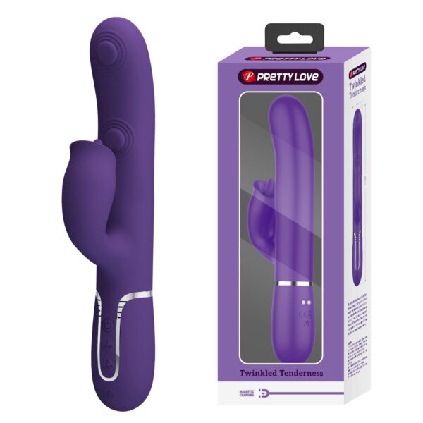 PRETTY LOVE   Gigi dark purple, 7 thumping functions 7 licking modes