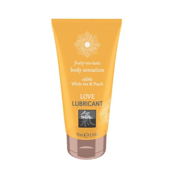 Żel  SHIATSU Love lubricant edible White tea & Peach