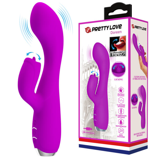 PRETTY LOVE   GLORIA  Purple 12 function vibrations