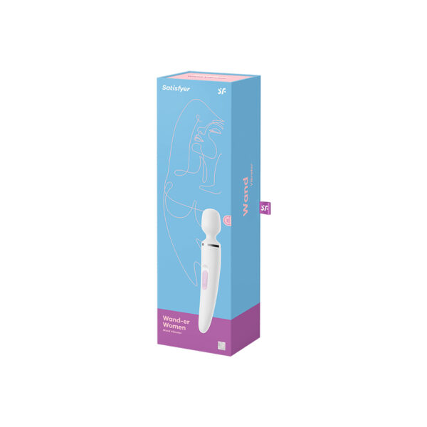 Wibrator   Satisfyer Wand er Woman (White/Chrome)