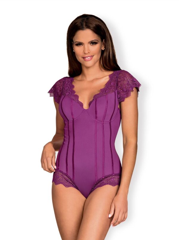 Bielizna Moketta body fioletowe L/XL