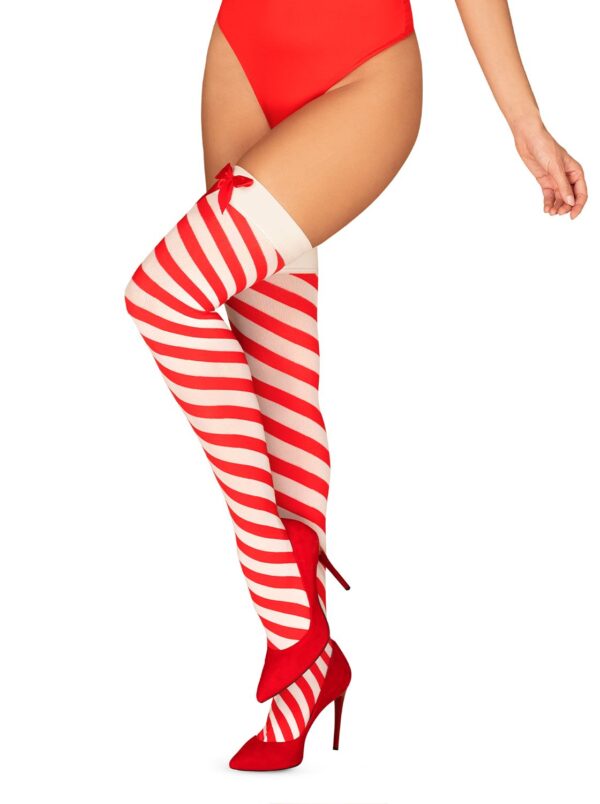 Bielizna Kissmas pończochy czerwone  S/M