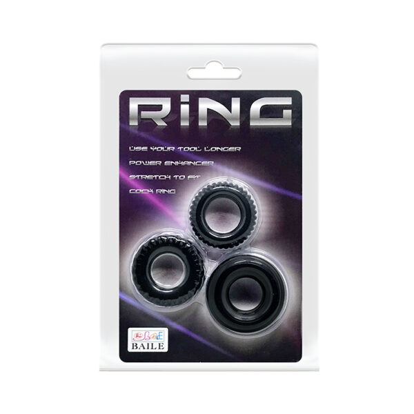 BAILE  THREE COCK RINGS SETS