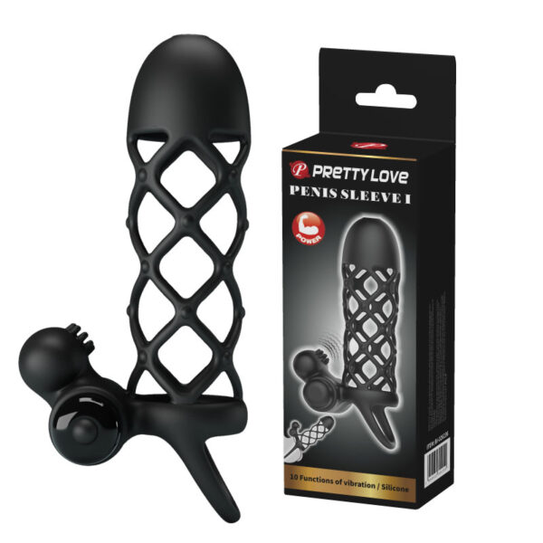 PRETTY LOVE  PENIS SLEEVE I, 10 vibration functions