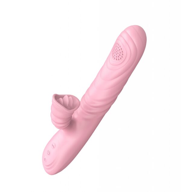 Wibrator Angelia, USB 3 functions of thrusting / 20 vibrations Flesh
