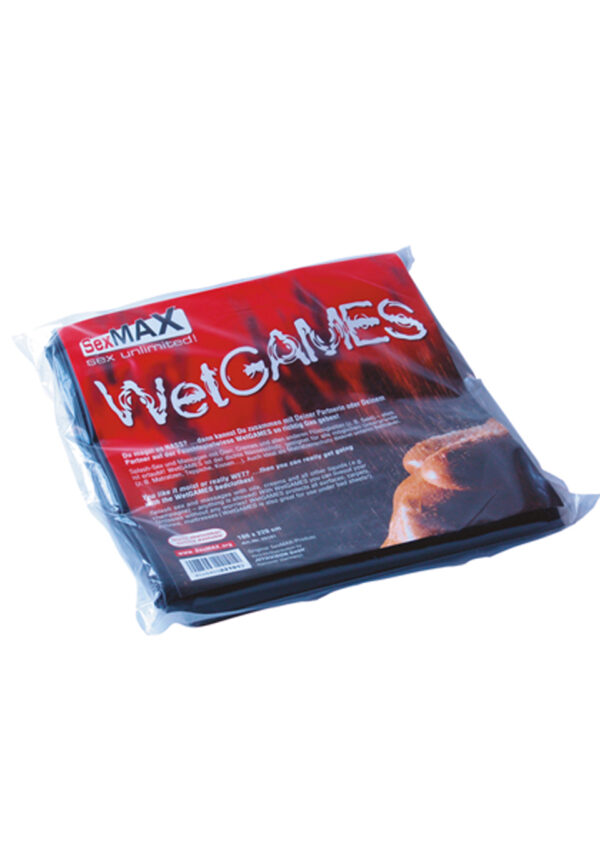 BDSM SexMAX WetGAMES Sex sheet, 180 x 220 cm, black