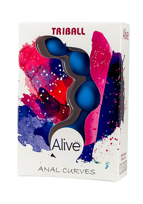 Plug/kulki Dildo Silic. Triball. Amuse G. Blue