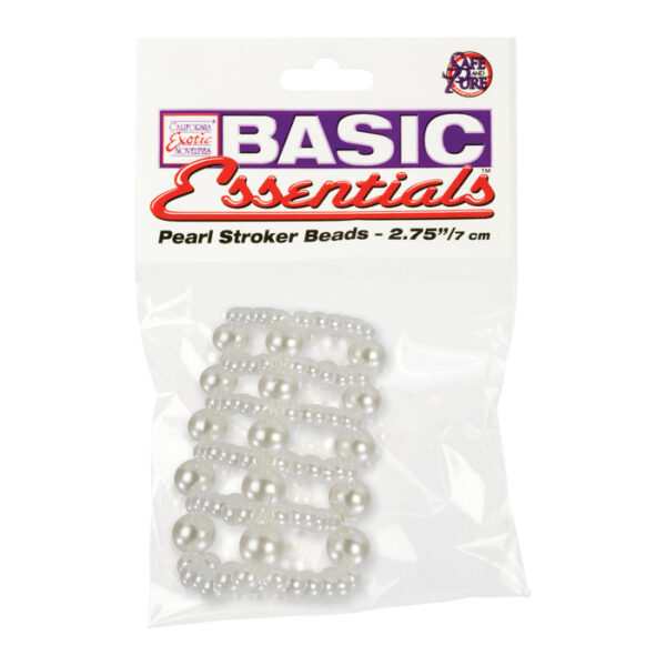 Pearl Stroker Beads Large Transparent