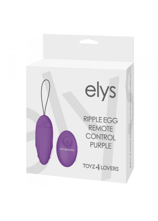 Jajko/wibr OVETTO VIBRANTE ELYS RIPPLE EGG REMOTE CONTROL PURPLE
