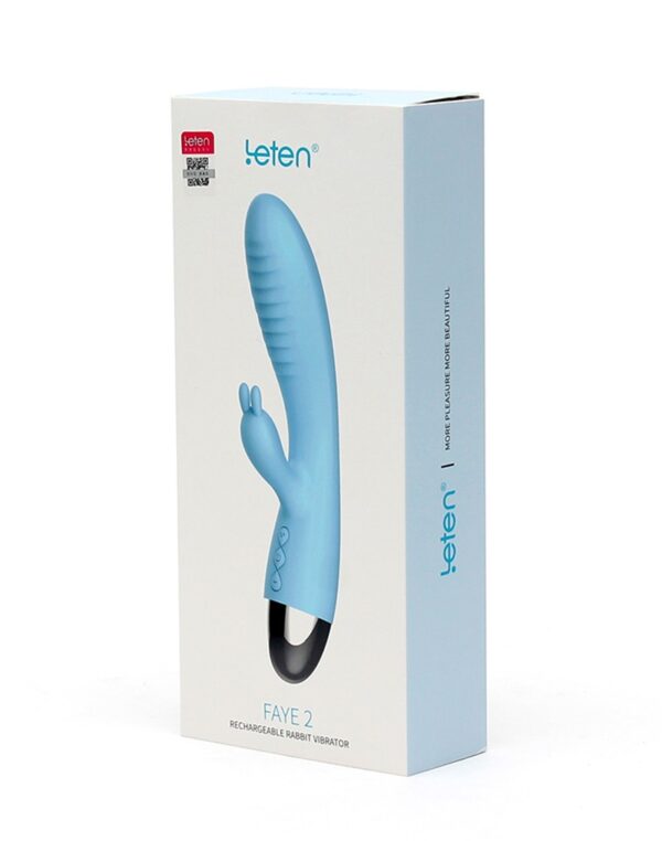 Wibrator VIBRATORE RABBIT LETEN FAYE 2 TURQUOISE