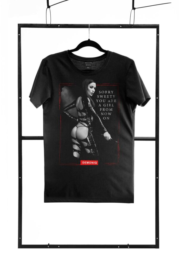 T shirt men black S regular