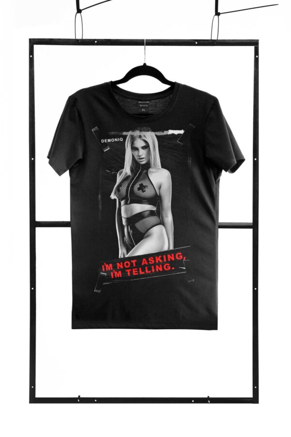 T shirt men black S regular