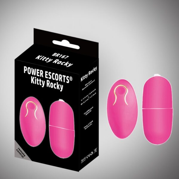 Wibrator   Kitty Rocky Remote Control pink