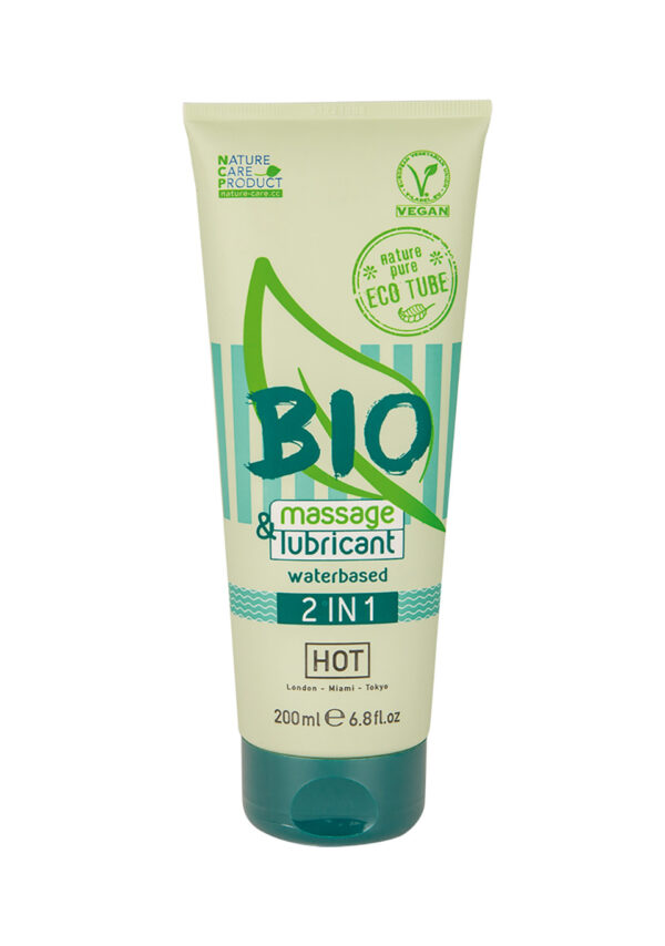 Żel HOT BIO massage & lubricant waterbased 2in1 200 ml