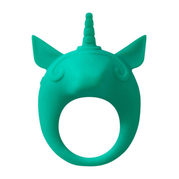 Pierścień  Vibrating Cockring MiMi Animals Unicorn Alfie green