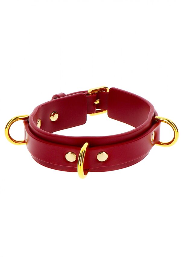 D Ring Collar Deluxe Red