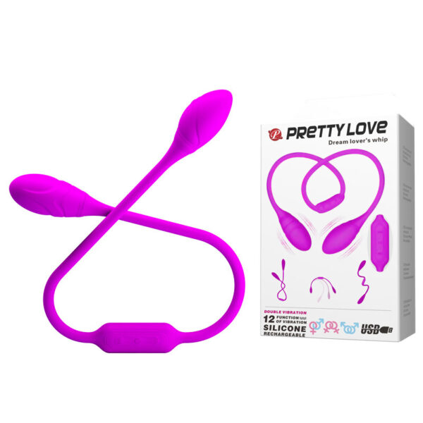 PRETTY LOVE  Dream lovers whip, 12 vibration functions Bendable