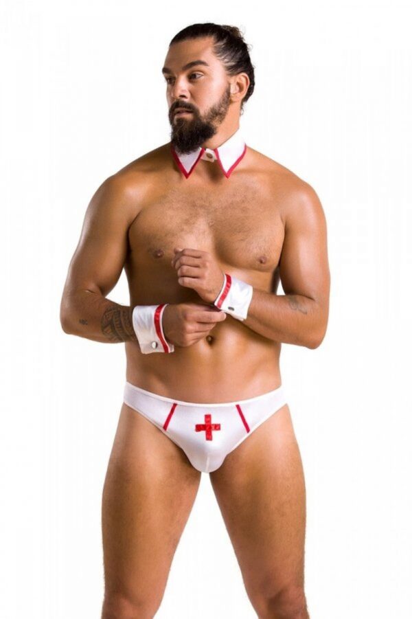 037 SET GREGORY white S/M   Passion