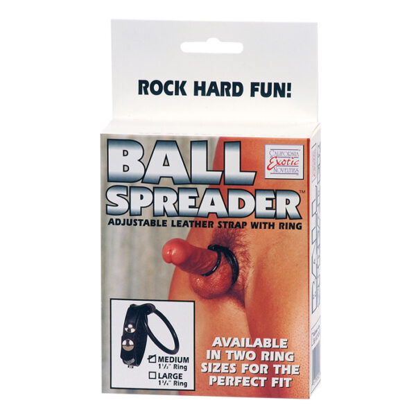 Medium Leather Ball Spreader Black