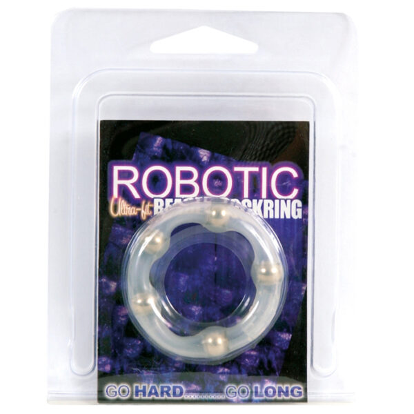 Robotic Beaded Cockring Transparent