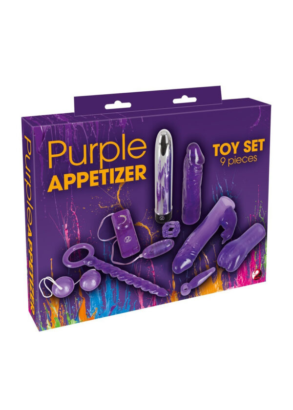 Purple Appetizer 9 piece set