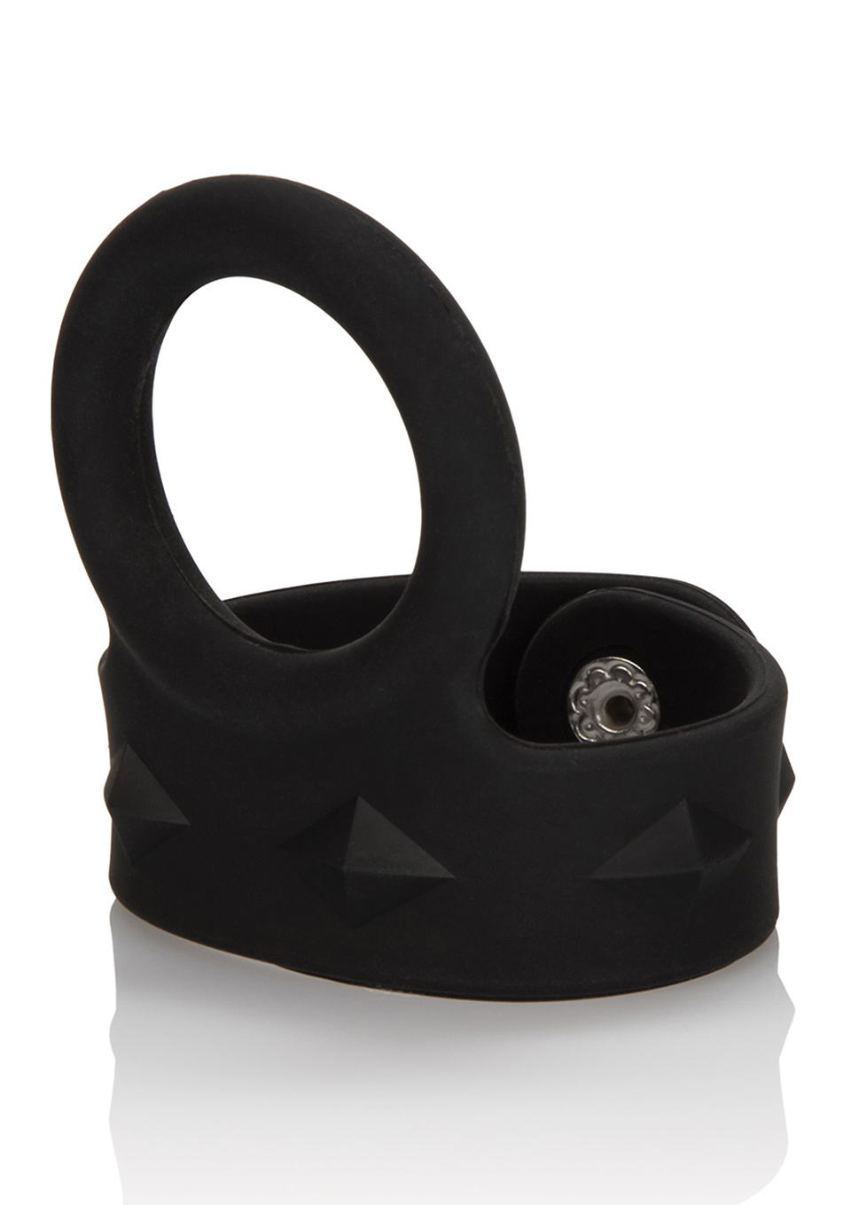 3 Snap Scrotum Ring Medium Black
