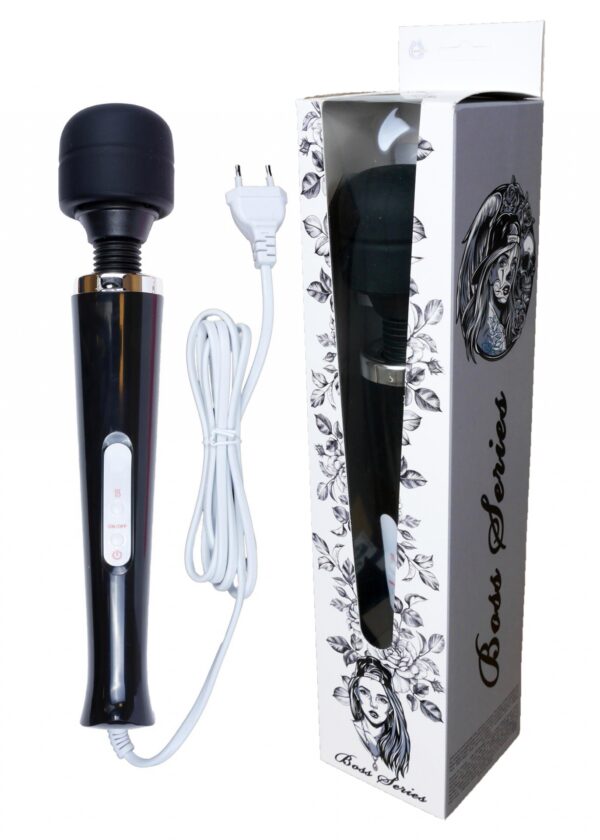 Stymulator Magic Massager Wand Cable 110 240V Black 10 Function