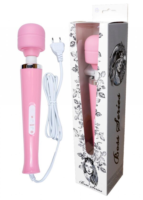 Stymulator Magic Massager Wand Cable 110 240V Pink 10 Function