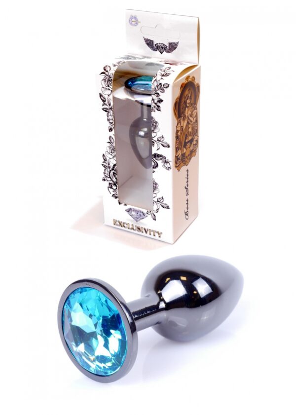 Plug Jewellery Dark Silver PLUG  Light Blue