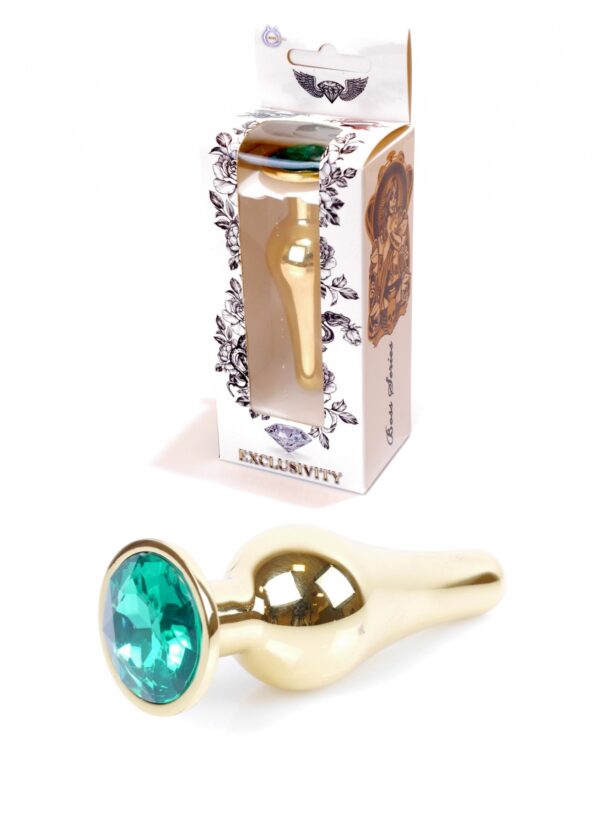Plug Jewellery Gold BUTT PLUG  Green