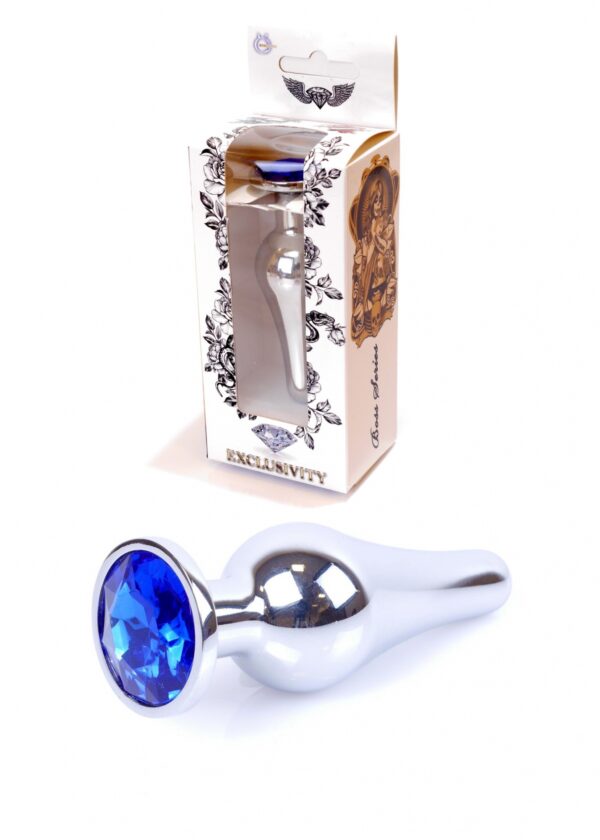 Plug Jewellery Silver BUTT PLUG  Dark Blue