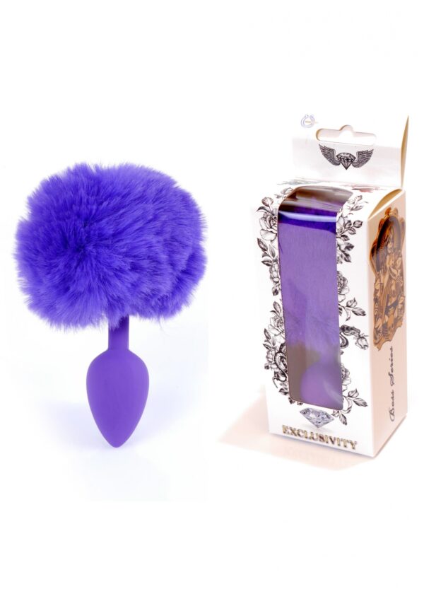 Plug Jewellery Silicon PLUG   Bunny Tail   Purple