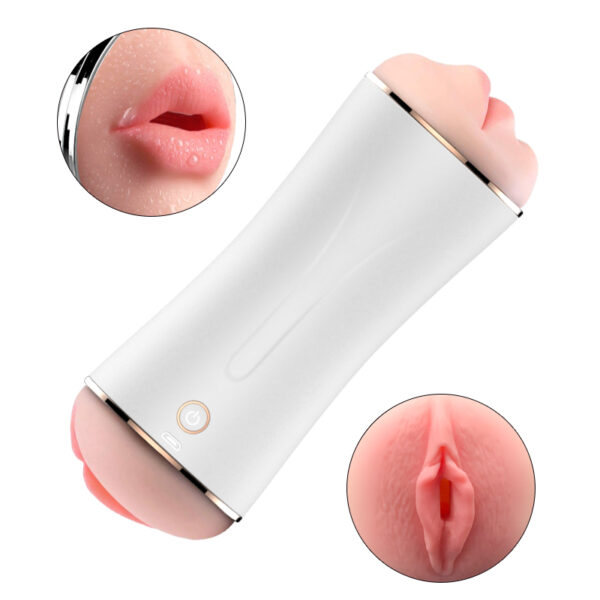 Masturbator   B   Series   Vibrating Masturbation Cup USB 10 function + Interactive Function / Double Ends