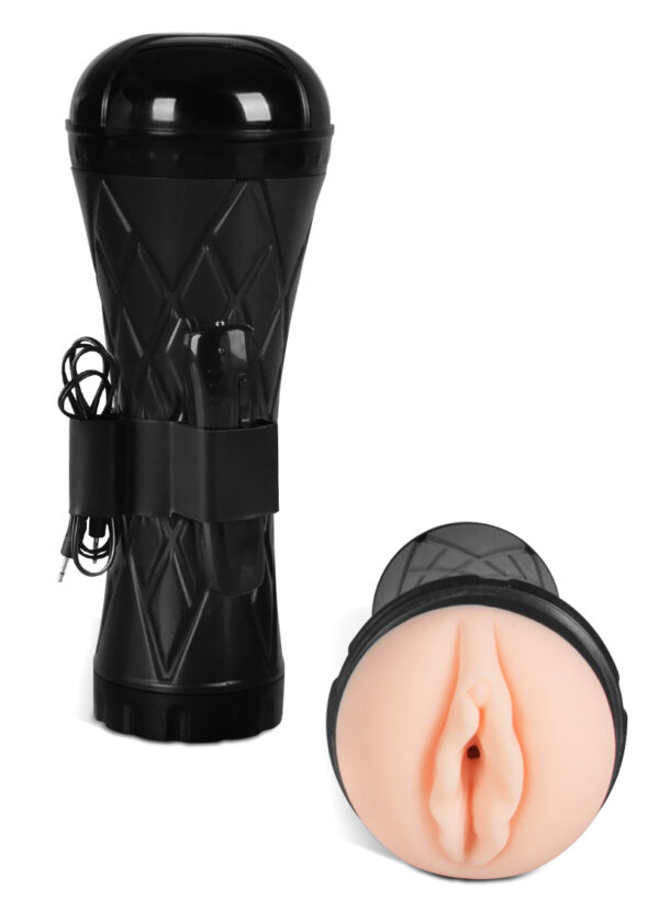 Masturbator Vibrating Vagina cyber skin  Latarka