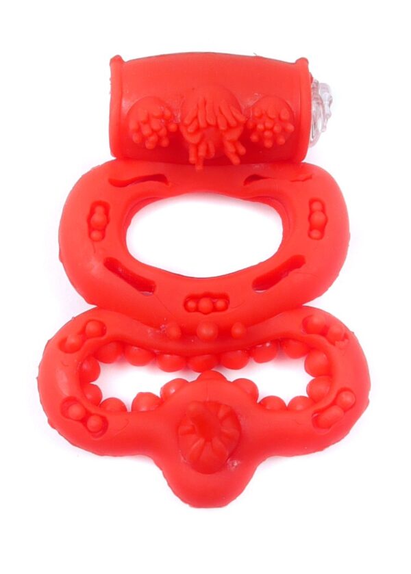 Pierścień Vibrating CockRing Red