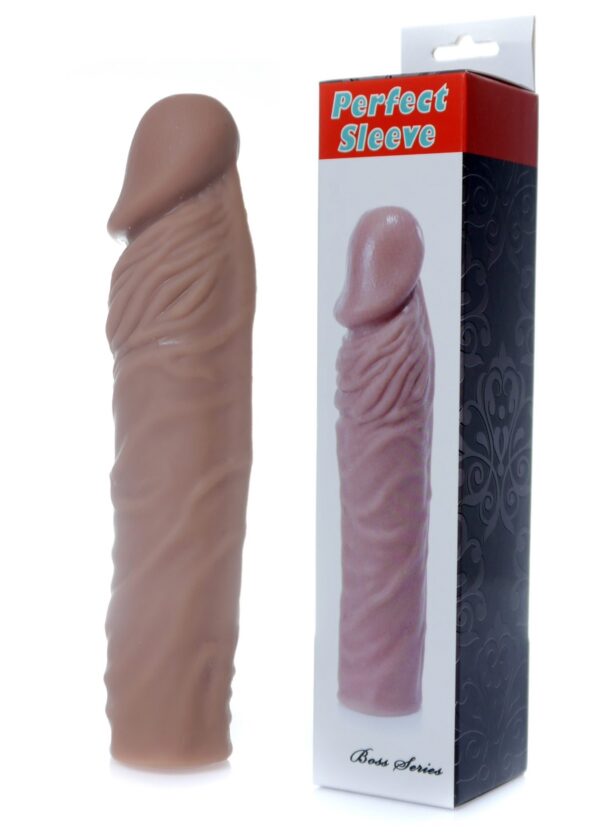 Stymulator Perfect Sleeve Mulatto   extends 4 cm