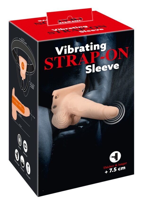 Vibrating Strap On Sleeve