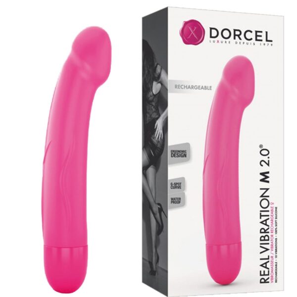 REAL VIBRATION M MAGENTA 2.0   RECHARGEABLE