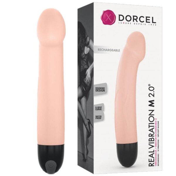REAL VIBRATION M FLESH 2.0   RECHARGEABLE