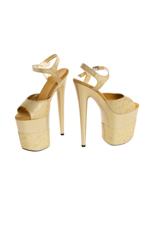 Buty  platformy złote błyszczące 39