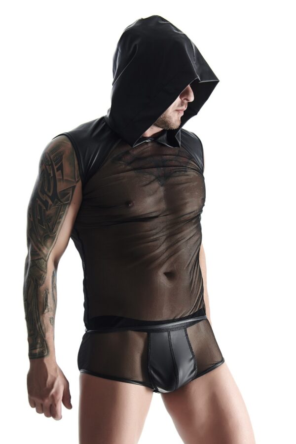 męski t shirt black L