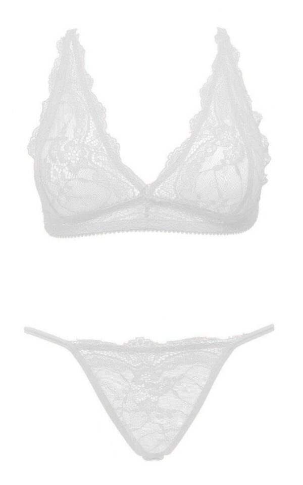 Ouno Sexy Lingerie Set 2 parts S/M White