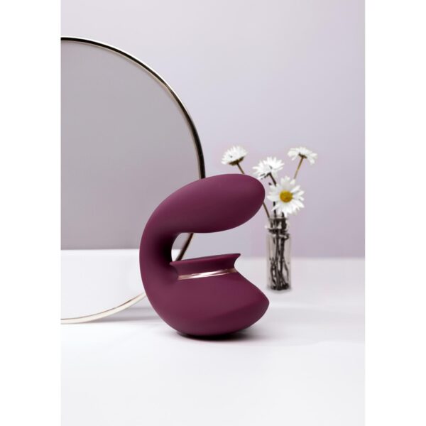 Twitch 3   Rechargeable Vibrator & Suction   Silicone   10 Speed   Burgundy - obrazek 10