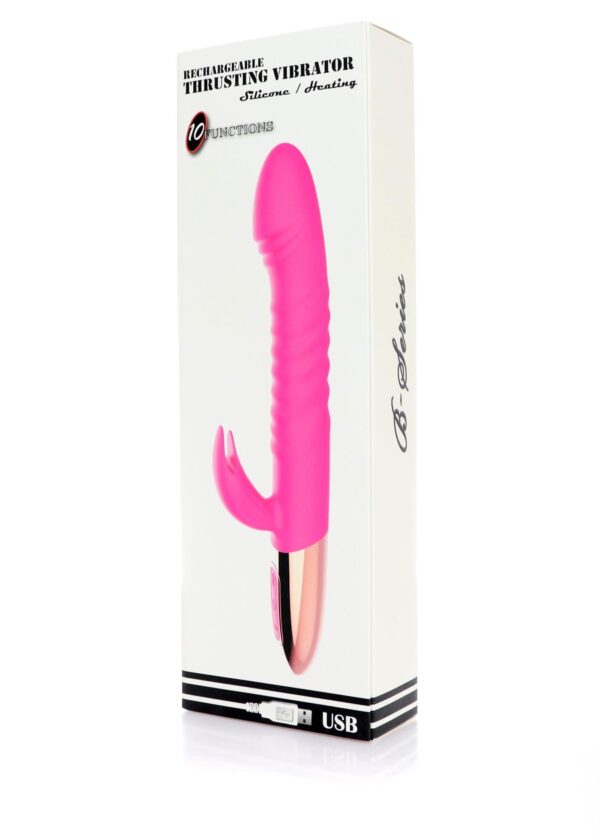 Wibrator   Rechargeable Thrusting Vibrator USB 10 Functions   Heating - obrazek 10