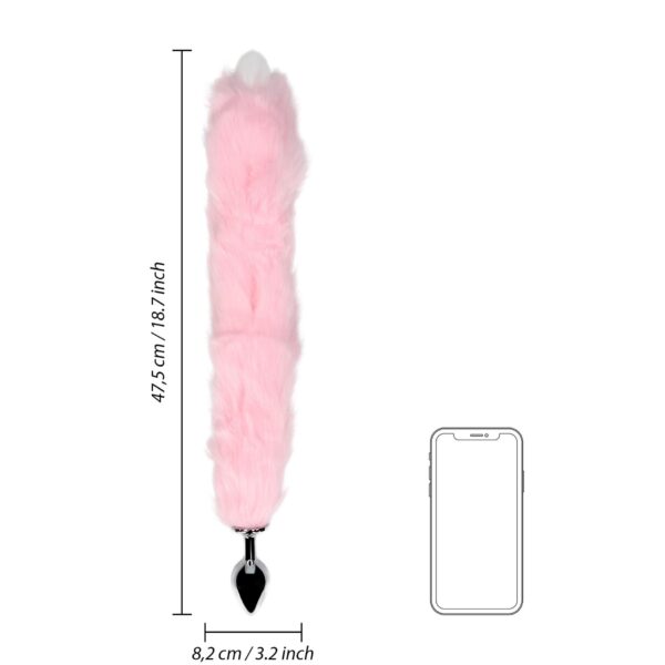 Light up Fox Tail with Metal Butt Plug - obrazek 10