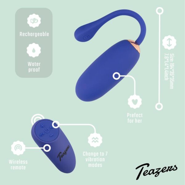 Teazers Vibrating Egg with Remote control - obrazek 10