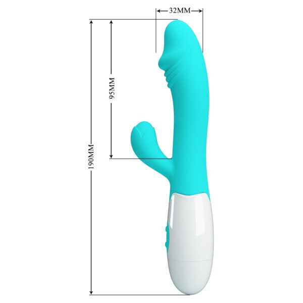 PRETTY LOVE   Snappy light blue, 30 vibration functions - obrazek 8