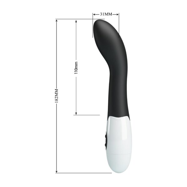 PRETTY LOVE   Bishop black, 30 vibration functions - obrazek 8