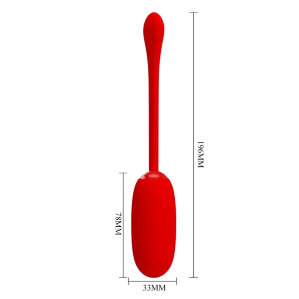 PRETTY LOVE   JULIUS EGG Red 12 function vibrations - obrazek 10